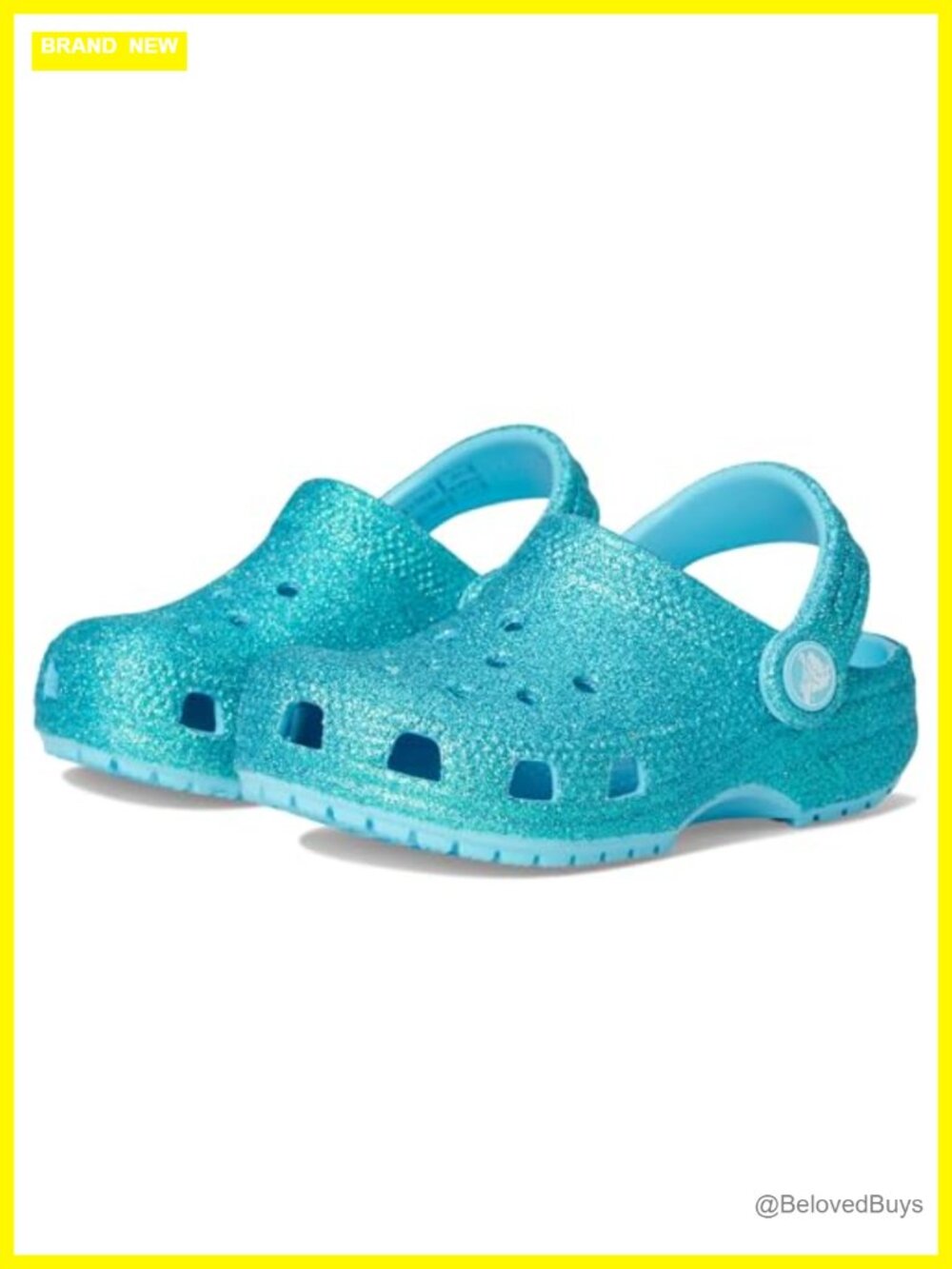 Kids Glitter Clogs Comfortable Slip-On Shoes